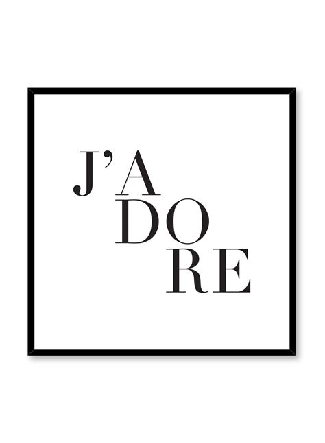 j'adore translation